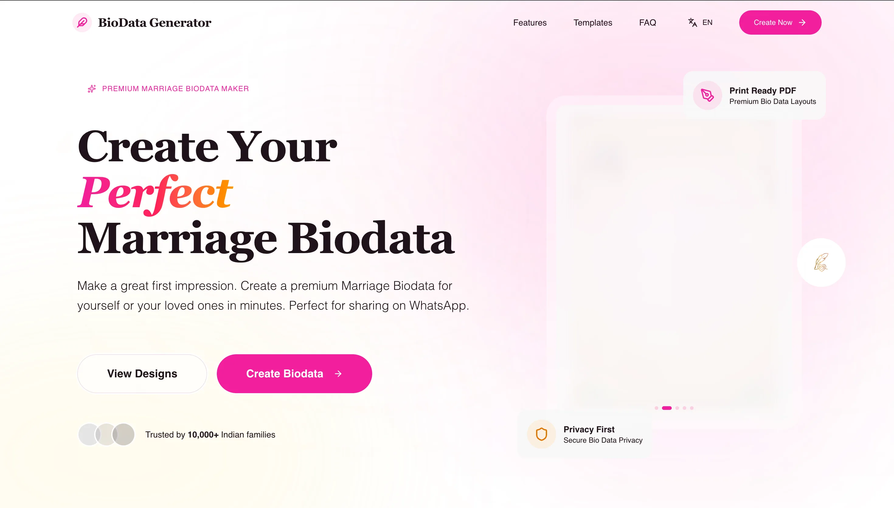 Bio Data Generator — 3