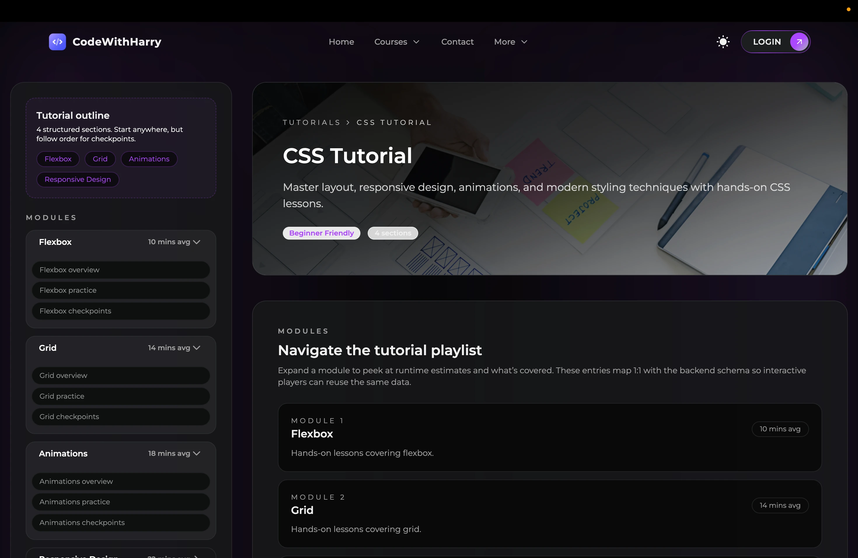 CodeWithHarry Redesign — 10