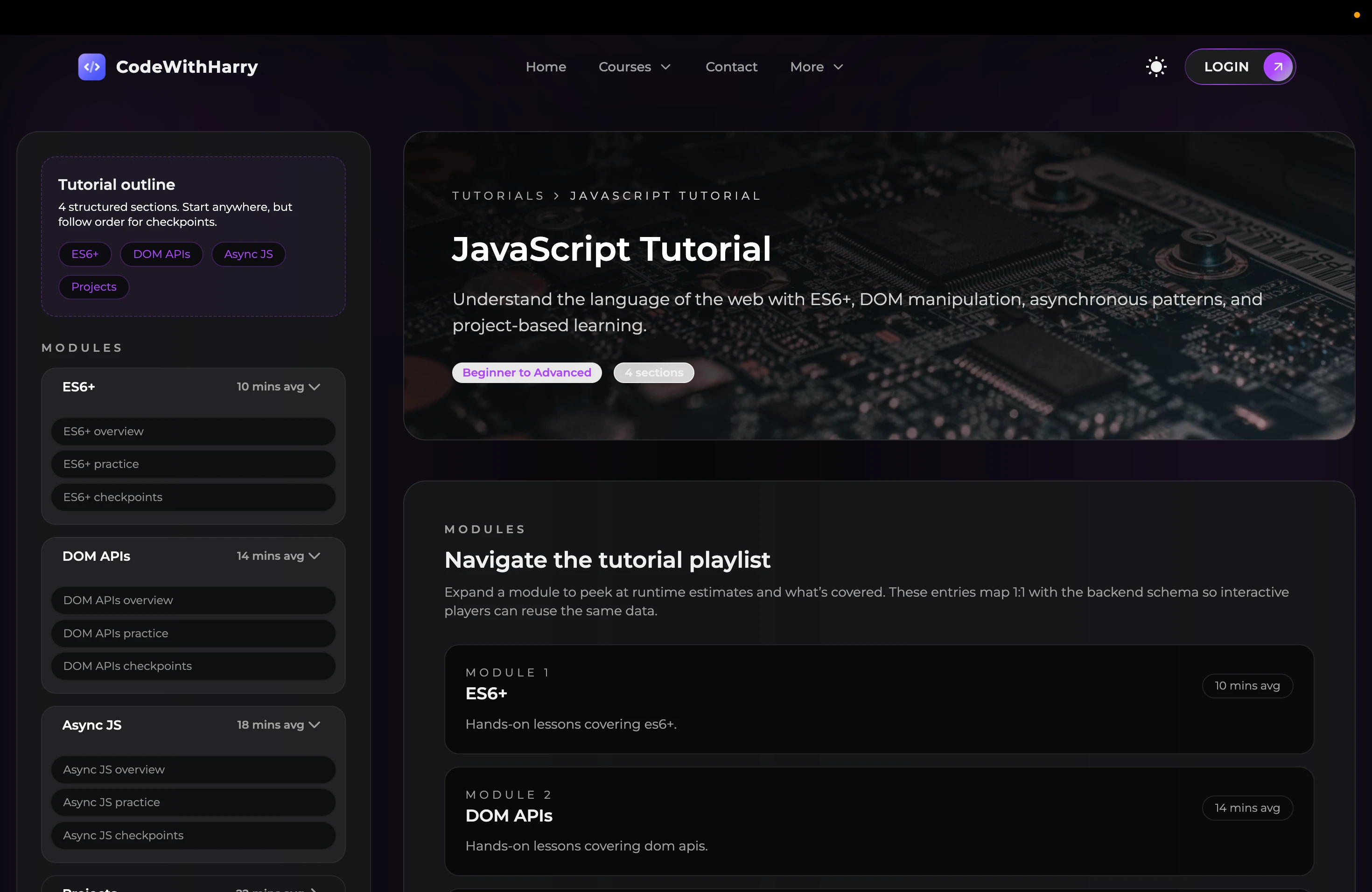 CodeWithHarry Redesign — 11
