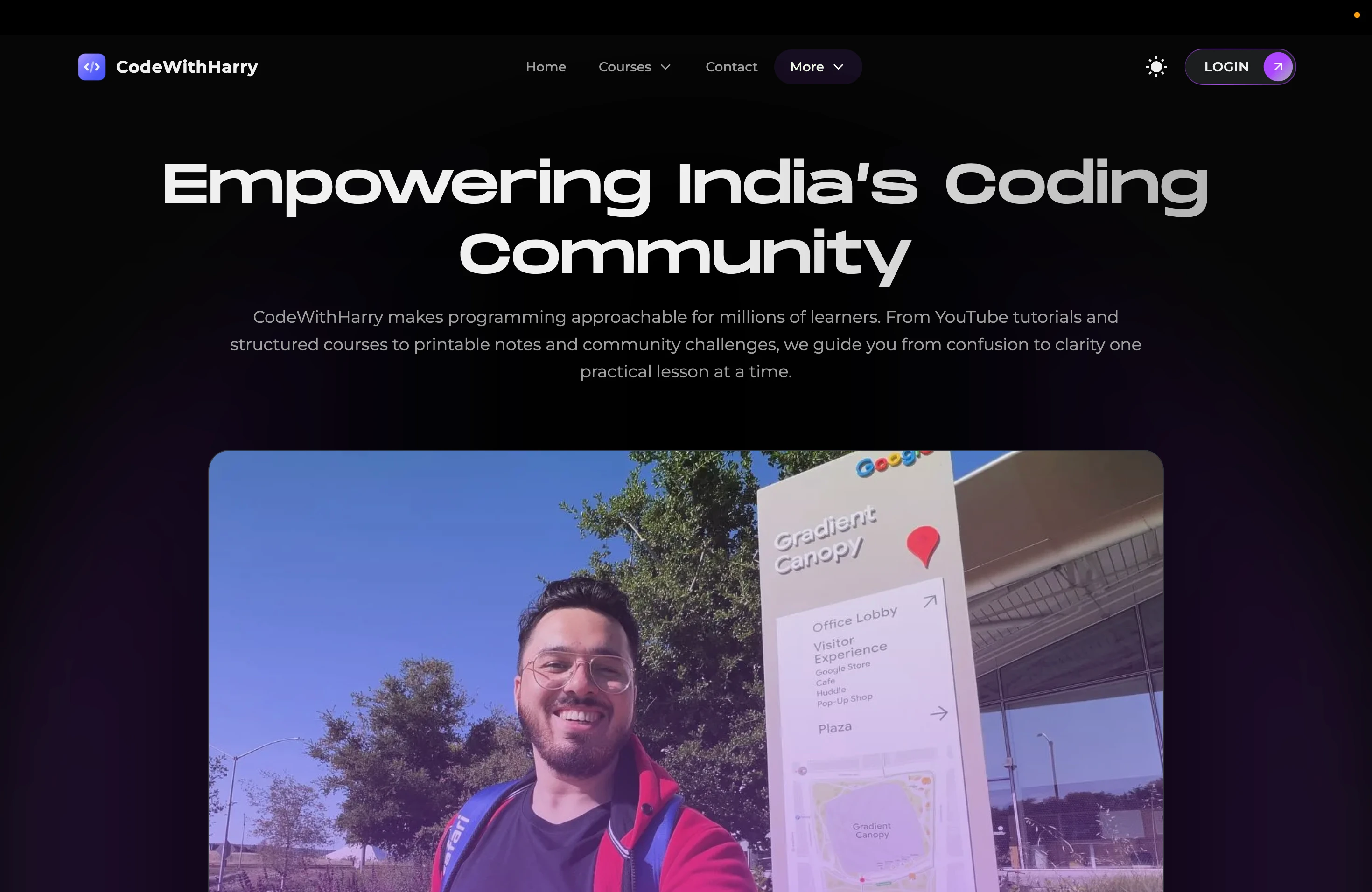 CodeWithHarry Redesign — 14